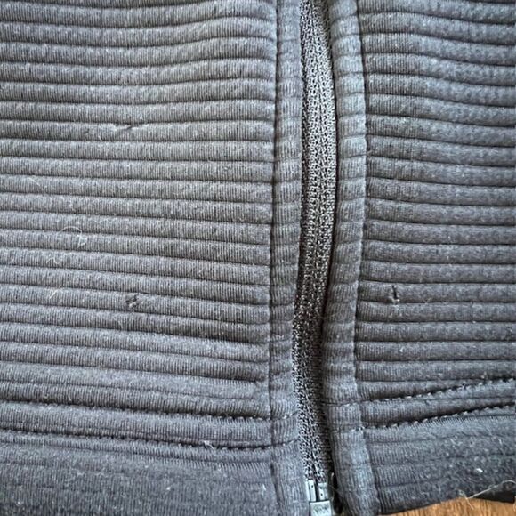 Adidas Golf Women's Textured Full-Zip Black Ribbed Jacket Size XL - Picture 7 of 7